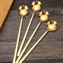 Load image into Gallery viewer, 4-Piece: 6.85'' Coffee Espresso Spoons
