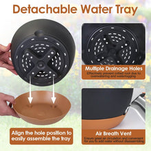 Load image into Gallery viewer, 4-Piece: 9.64" Diameter Hanging Planter with Drainage Holes
