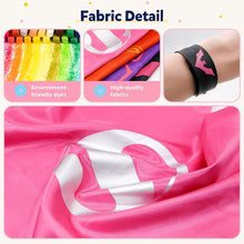 Load image into Gallery viewer, 4-Piece: Kids Dress Up Superhero Capes Set and Slap Bracelets for Girls
