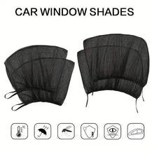 Load image into Gallery viewer, 4-Piece Set: Car Window Shades For Front And Back Window
