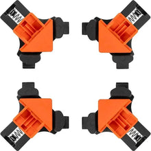 Load image into Gallery viewer, 4-Piece Set: Precision 90 Degree Angle Clamps for Woodworking
