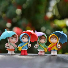 Load image into Gallery viewer, 4-Piece Set: Umbrella Girl Figure Statue

