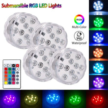 Load image into Gallery viewer, 4-Piece: Submersible RGB LED Lights
