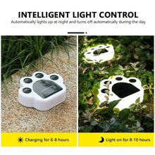 Load image into Gallery viewer, 4-Pieces: Cute Paw-Shaped Solar Lawn Lights
