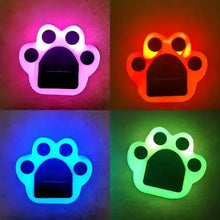 Load image into Gallery viewer, 4-Pieces: Cute Paw-Shaped Solar Lawn Lights
