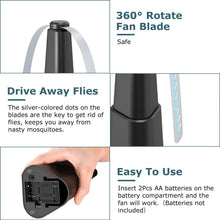 Load image into Gallery viewer, 4-Pieces: Fly Repellent Fan Table Top Battery Powered Bug Deterrent
