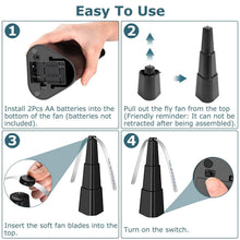 Load image into Gallery viewer, 4-Pieces: Fly Repellent Fan Table Top Battery Powered Bug Deterrent
