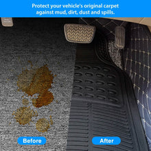 Load image into Gallery viewer, 4-Pieces: Heavy Duty PVC Rubber Automotive Floor Mats with Trimmable Design
