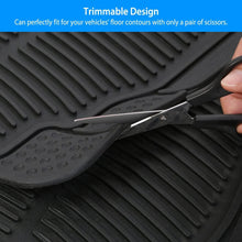 Load image into Gallery viewer, 4-Pieces: Heavy Duty PVC Rubber Automotive Floor Mats with Trimmable Design

