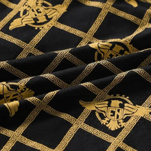 Load image into Gallery viewer, 4-Pieces: Men's Luxury Black Golden Print Mid-Waist Boxer Brief
