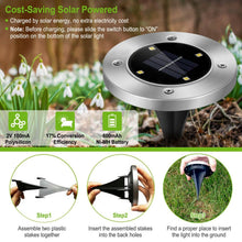 Load image into Gallery viewer, 4-Pieces: Solar Waterproof Ground Light
