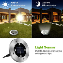 Load image into Gallery viewer, 4-Pieces: Solar Waterproof Ground Light
