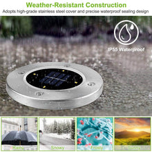 Load image into Gallery viewer, 4-Pieces: Solar Waterproof Ground Light
