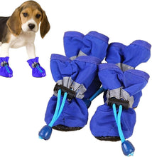 Load image into Gallery viewer, 4-Pieces: Water-Resistant Dog Bootie Shoes
