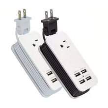 Load image into Gallery viewer, 4 Port USB with Single AC Extendable Wire Charging Station
