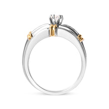 Load image into Gallery viewer, 14K Yellow and White Gold 1/3 Cttw Marquise Diamond Cocktail Engagement Ring Set (H-I Color, SI1-SI2 Clarity) - Size 7
