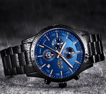 Load image into Gallery viewer, Men's Waterproof  Watch With Chronometers And Date Display Unique Design Perfect Gift
