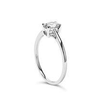Load image into Gallery viewer, 14K White Gold 1/2 Cttw Oval Lab Grown Diamond 4 Prong Solitaire Engagement Ring (F-G Color, VS2-SI1 Clarity) - Size 7
