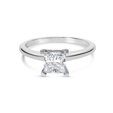 Load image into Gallery viewer, 14K White Gold 1.0 Cttw Princess Lab-Grown Diamond Solitaire Engagement  Ring (F-G Color, VS1-VS2 Clarity) - Ring Size 7
