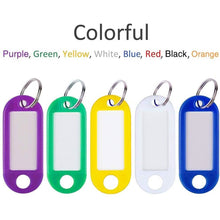 Load image into Gallery viewer, 40-Pack: Uniclife Tough Plastic Key Tags with Split Ring Label Window
