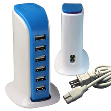 Load image into Gallery viewer, 40 Watt 6-Port USB Power Charging Station
