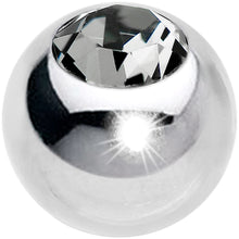 Load image into Gallery viewer, 3mm Stainless Steel Black Diamond Gem Replacement Ball
