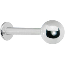 Load image into Gallery viewer, 14G 3/8 Stainless Steel Labret with 5mm Ball
