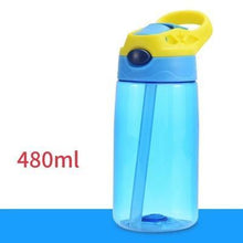 Load image into Gallery viewer, 480ML Kids Water Cup Creative Safe Baby Feeding Cups With Straws Leakproof Water Bottles Outdoor Portable Children's Cups
