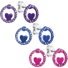 Load image into Gallery viewer, Heart Loop Stud Earrings Set
