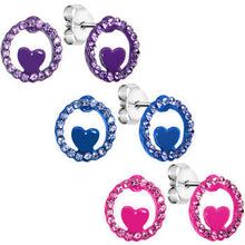 Load image into Gallery viewer, Heart Loop Stud Earrings Set
