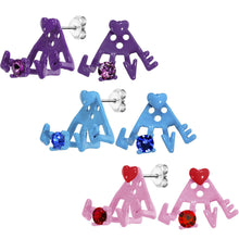 Load image into Gallery viewer, Love Times Three Stud Earring Set

