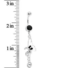 Load image into Gallery viewer, Dark Nature Butterfly Drop Belly Ring
