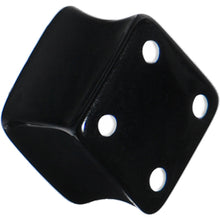Load image into Gallery viewer, 0G Black Acrylic Square Dice Saddle Plug
