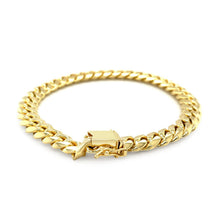 Load image into Gallery viewer, 8.25mm 14k Yellow Gold Classic Miami Cuban Solid Bracelet
