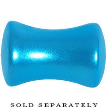 Load image into Gallery viewer, 2G Azure Blue Metallic Pearl Acrylic Saddle Plug
