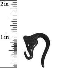 Load image into Gallery viewer, 8G Black Acrylic Lucky Elephant Hanger Plug Set
