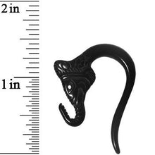 Load image into Gallery viewer, 4G Black Acrylic Lucky Elephant Hanger Plug Set
