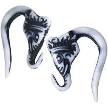 Load image into Gallery viewer, 8G Antique White Acrylic Lucky Elephant Hanger Plug Set
