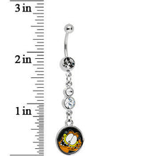 Load image into Gallery viewer, Chain Dangle Expression Garfield Belly Ring
