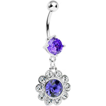 Load image into Gallery viewer, Violet Gem Pretty Princess Circle Belly Ring
