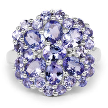 Load image into Gallery viewer, 3.91 Carat Genuine Tanzanite .925 Sterling Silver Ring
