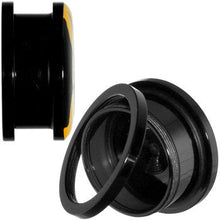Load image into Gallery viewer, 1 inch Black Acrylic Batman Screw Fit Plug Set
