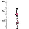Load image into Gallery viewer, Pink Double Swirl Belly Ring
