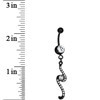 Load image into Gallery viewer, Clear Double Swirl Belly Ring
