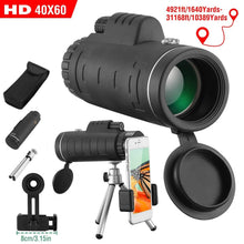 Load image into Gallery viewer, 40x60 HD Optical Monocular Telescope with FMC Lens
