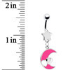 Load image into Gallery viewer, Pink Moon Enchant Belly Ring
