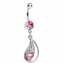 Load image into Gallery viewer, Pink Paisley Passion Belly Ring
