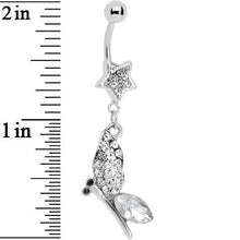 Load image into Gallery viewer, Crystalline Dragonfly Belly Ring
