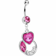 Load image into Gallery viewer, Pink Passion Heart Belly Ring
