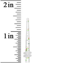 Load image into Gallery viewer, 8G Clear Acrylic Glitter Cherry Confetti Taper
